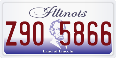 IL license plate Z905866