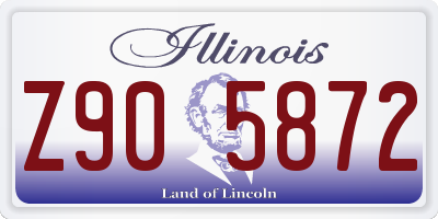 IL license plate Z905872