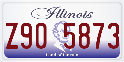 IL license plate Z905873