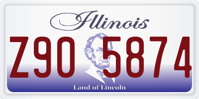 IL license plate Z905874
