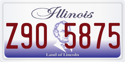 IL license plate Z905875