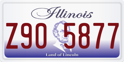 IL license plate Z905877