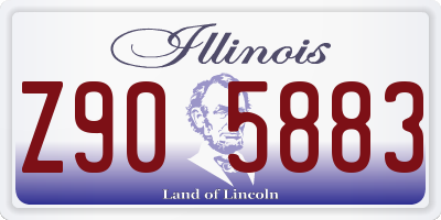 IL license plate Z905883
