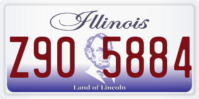 IL license plate Z905884