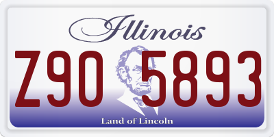 IL license plate Z905893