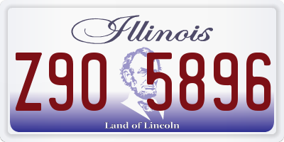 IL license plate Z905896