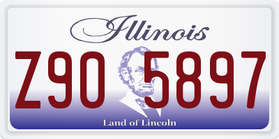 IL license plate Z905897