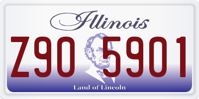 IL license plate Z905901
