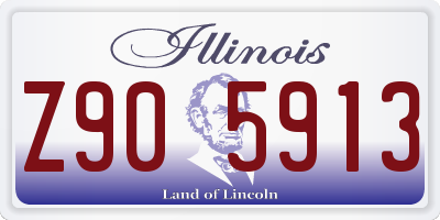 IL license plate Z905913