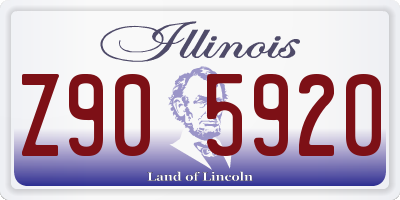 IL license plate Z905920