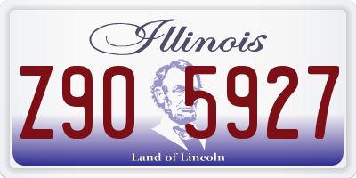 IL license plate Z905927