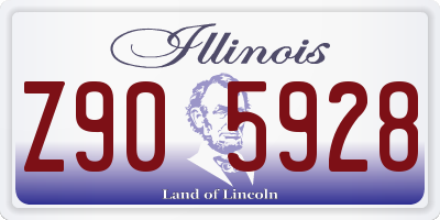 IL license plate Z905928