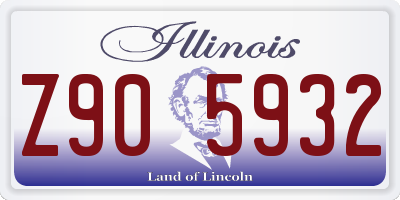 IL license plate Z905932