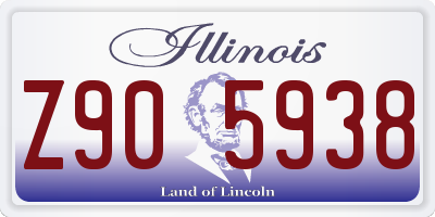 IL license plate Z905938