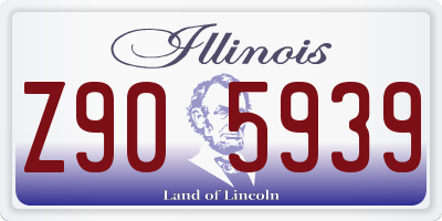IL license plate Z905939