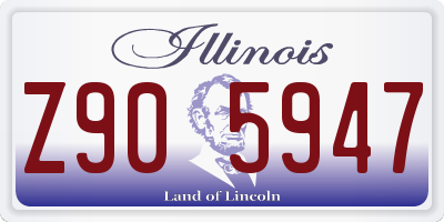 IL license plate Z905947