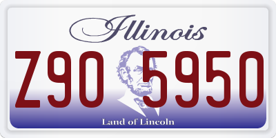 IL license plate Z905950