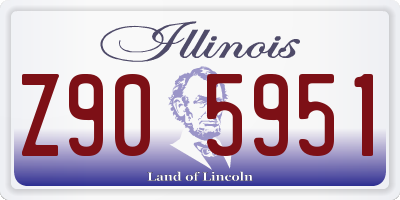 IL license plate Z905951