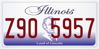 IL license plate Z905957