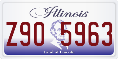 IL license plate Z905963