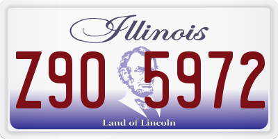 IL license plate Z905972