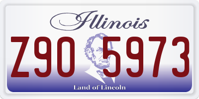 IL license plate Z905973