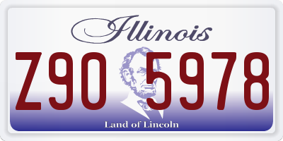 IL license plate Z905978