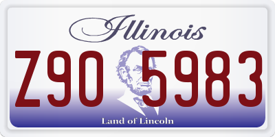 IL license plate Z905983