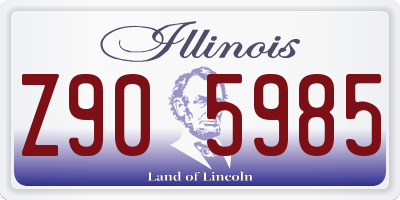 IL license plate Z905985
