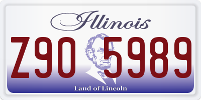 IL license plate Z905989