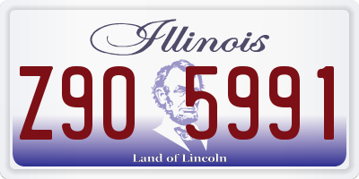 IL license plate Z905991