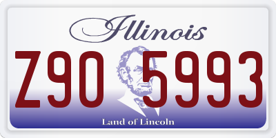 IL license plate Z905993