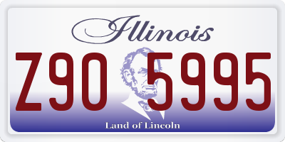 IL license plate Z905995