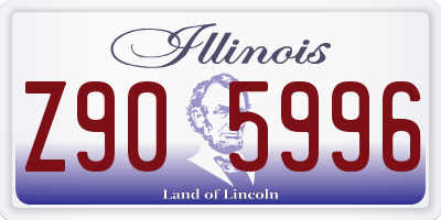 IL license plate Z905996