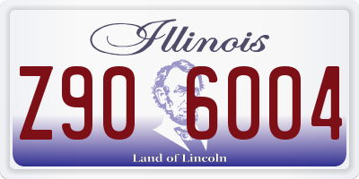IL license plate Z906004