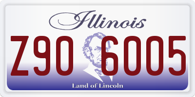 IL license plate Z906005