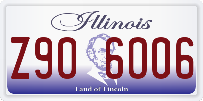 IL license plate Z906006