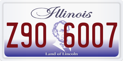 IL license plate Z906007