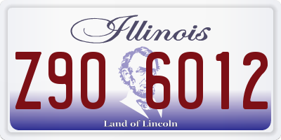 IL license plate Z906012