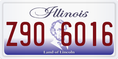 IL license plate Z906016