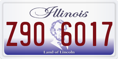 IL license plate Z906017