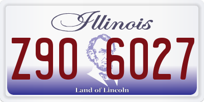 IL license plate Z906027
