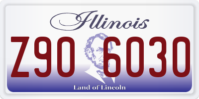 IL license plate Z906030