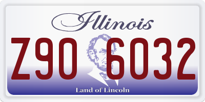 IL license plate Z906032