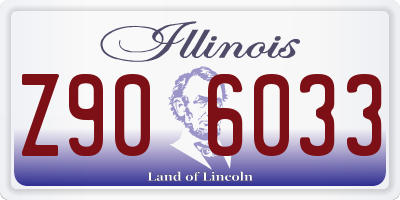 IL license plate Z906033