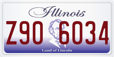 IL license plate Z906034