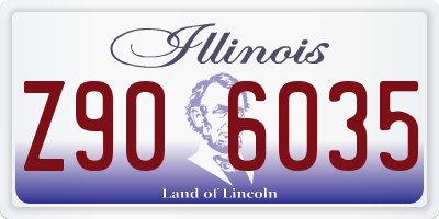 IL license plate Z906035