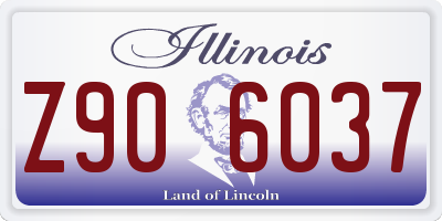 IL license plate Z906037