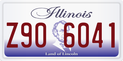 IL license plate Z906041