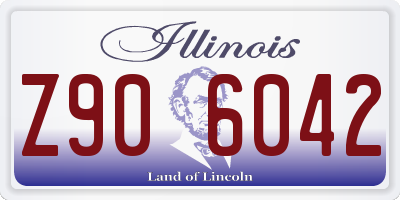 IL license plate Z906042